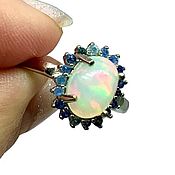 Украшения handmade. Livemaster - original item Sold. Silver ring with opal. Handmade.