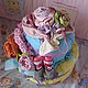 "торт из подгузников" для девочки. Кулинарные сувениры. Лиза. Интернет-магазин Ярмарка Мастеров.  Фото №2