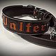 Personalized dog collar made of genuine leather, leather collar. Dog - Collars. AshotCraft. My Livemaster. Фото №4