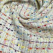 Материалы для творчества handmade. Livemaster - original item Fabric: Chanel Rainbow Tweed. Handmade.