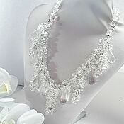 Necklace with rock crystal