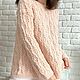 Свитер с косами. Свитеры. MY FLOWER KNITTING. Интернет-магазин Ярмарка Мастеров.  Фото №2