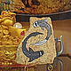 Goldstone with the image of ' Yin-Yang Fish'. Painting feng shui. beringiya. Online shopping on My Livemaster.  Фото №2