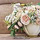 Букет цветов в вазе "Агнесс". Композиции. VIVA-FLORA от Оксаны Миткевич. Ярмарка Мастеров.  Фото №4