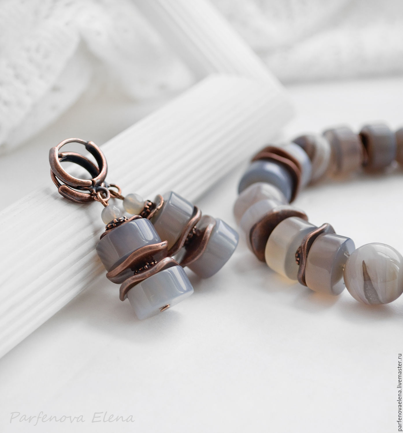 Bracelet and earrings 'In the rain', Jewelry Sets, Omsk,  Фото №1