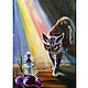 Painting cat and mouse 'If a dream is a DREAM' fantasy, Pictures, Rostov-on-Don,  Фото №1