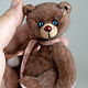 Заказать Мишка тедди коричневый, миниатюра. Teddy by Olga Prokudina. Ярмарка Мастеров. . Мишки Тедди Фото №3