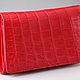 Кошелек женский из натуральной кожи крокодила IMA0216R4. Кошельки. CrocShop товары из экзотической кожи. Ярмарка Мастеров.  Фото №5