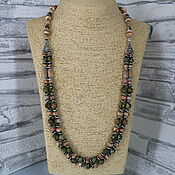Украшения handmade. Livemaster - original item Two-row necklace made of natural stones. Handmade.