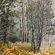 Картина масло холст Хрустальное утро (пейзаж, желтый, светло-серый). Картины. Арт-галерея Николая Омельченко. Ярмарка Мастеров.  Фото №5