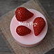 Order Silicone Soap Mold Set Three Strawberries, Three Raspberries 3D. Hobbypage. Livemaster. . Form Фото №3