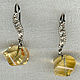 Earrings with citrine
