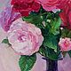 Order Oil paintings 'Fondant Roses' oil painting Bouquet of Roses. jakovishina. Livemaster. . Pictures Фото №3