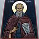 Saint Sava The Consecrated.Name icon. Icons. Peterburgskaya ikona.. Интернет-магазин Ярмарка Мастеров.  Фото №2