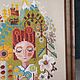 "Сад мечтаний" Вышивка в рамке. Картины. Наборы мыла ручной работы (KatJane). Интернет-магазин Ярмарка Мастеров.  Фото №2