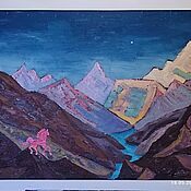 Картины и панно handmade. Livemaster - original item Oil painting. River in the mountains. painting.60h80. Handmade.
