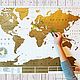Truemap Original - большая стиральная скретч карта путешествий, Декор, Москва,  Фото №1