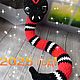 Вязаная игрушка - змея символ 2025 года, Амигуруми куклы и игрушки, Ульяновск,  Фото №1