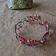 Coral bracelet red wire wrap. Braided bracelet. selenawirejewelry. My Livemaster. Фото №6