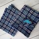 Waffle towels ' Navy blues'. Kitchen sets. Multicraft studio. Online shopping on My Livemaster.  Фото №2