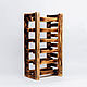 Wine rack made of cedar wood BM3. Stand for bottles and glasses. ART OF SIBERIA. My Livemaster. Фото №4