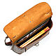 Кожаный портфель "Крокер" (коричневый). Портфель. Кожинка. Интернет-магазин Ярмарка Мастеров.  Фото №2