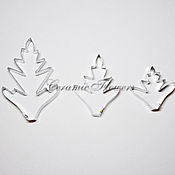 Материалы для творчества handmade. Livemaster - original item The chrysanthemum leaf cutter 3 set. Handmade.