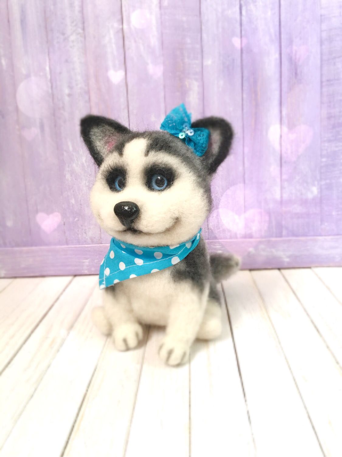 Хаски валяние игрушка