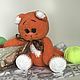 Вязаная игрушка вязаный котик. Амигуруми куклы и игрушки. Рыжий кот (магазин вязаных идей). Ярмарка Мастеров.  Фото №4