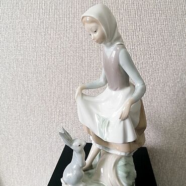 Винтаж ручной работы. Ярмарка Мастеров - ручная работа Винтаж: Lladro Rabbits Food 4826 статуэтка фарфор Испания. Handmade.