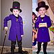 Willy Wonka Costume Children's Cosplay Purple. Carnival costumes for children. Дом-Тади | Костюмы персонажей | Новогодние костюмы (dom-tadi). My Livemaster. Фото №5