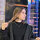 Серьги ручной работы матрёшки в кокошнике чёрные. Серьги классические. Авторские украшения от дизайнера Кочергина Ольга olikabis. Ярмарка Мастеров.  Фото №5