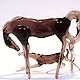 Interior arrangement of colored glass Horse and foal. Figurines. In Glass. My Livemaster. Фото №5
