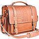 Leather briefcase 'Transformer' brown, Brief case, St. Petersburg,  Фото №1