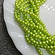 Beads: Pearl Glass 4 mm, color ' lime '. Beads1. crystalsky. Online shopping on My Livemaster.  Фото №2