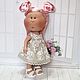 Заказать Vestido beige con Corgi para Mia Nines. Милые вещи для кукол. Ярмарка Мастеров. . Clothes for dolls Фото №3