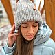 Вязаная шапка. Шапки. NINASTA. Интернет-магазин Ярмарка Мастеров.  Фото №2
