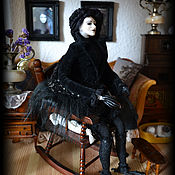 Куклы и игрушки handmade. Livemaster - original item The author`s interior doll Raven is a Victorian Gothic doll. Handmade.