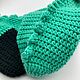 Носки женские мужские домашние Крокодил. Носки. Вязаные носки CraftSocks. Ярмарка Мастеров.  Фото №5