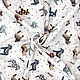 Ткань хлопок "Разноцветные лошадки" (ОСТАТОК 0,5м), Ткани, Санкт-Петербург,  Фото №1