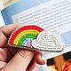 Rainbow and white Cloud brooch ' Rainbow in the Clouds', Brooches, St. Petersburg,  Фото №1