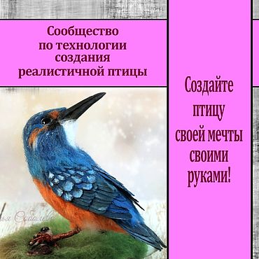 Куклы и игрушки ручной работы. Ярмарка Мастеров - ручная работа Войлочная игрушка: сообщество по созданию реалистичных птиц.. Handmade.