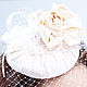 Свадебная шляпка с вуалью. Шляпы. Natali-veil. Интернет-магазин Ярмарка Мастеров.  Фото №2