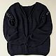 Джемпер с пайетками из хлопка. Джемперы. Knitbyrimma. Интернет-магазин Ярмарка Мастеров.  Фото №2