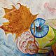 Осенний тюльпан. Иллюстрации и рисунки. Aksiniya-art. Интернет-магазин Ярмарка Мастеров.  Фото №2