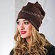 Шапка "Вино". Шапки. KUDESNITSA Designer Accessories. Ярмарка Мастеров.  Фото №6