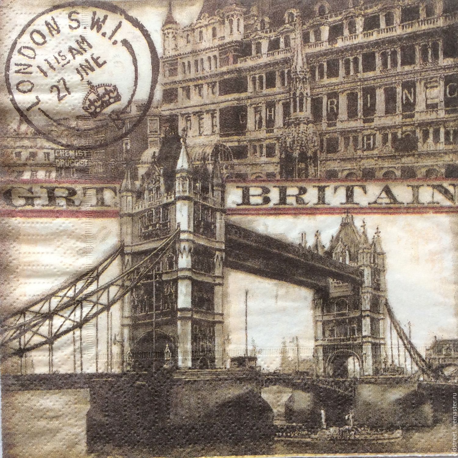 Винтажная открытка Лондон