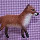 Felted toy. Fox. Miniature figurines. zverki (zverki). Online shopping on My Livemaster.  Фото №2