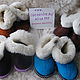 Baby chuni made of sheepskin fur. Slippers. Warm gift. Online shopping on My Livemaster.  Фото №2