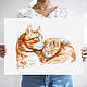 Картина Кошка с котенком. Картины. Дарья Каба. Ярмарка Мастеров.  Фото №6